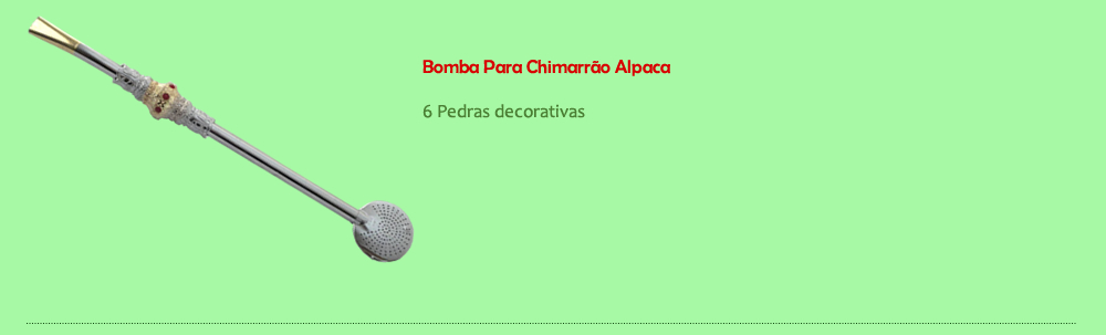 Bomba para chimarrão Alpaca