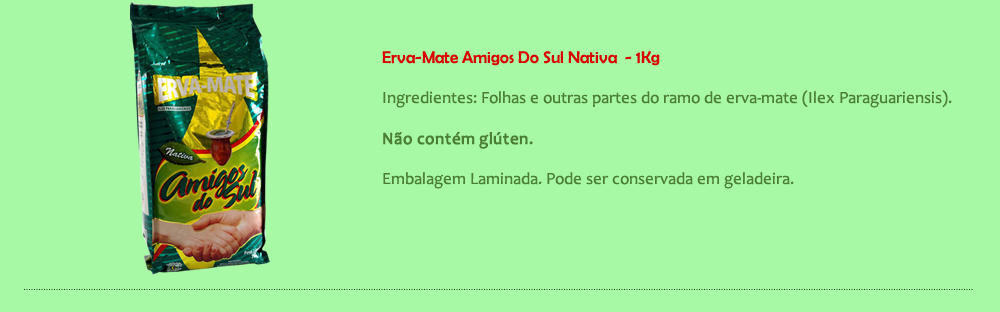 Erva mate amigos do sul 1kg